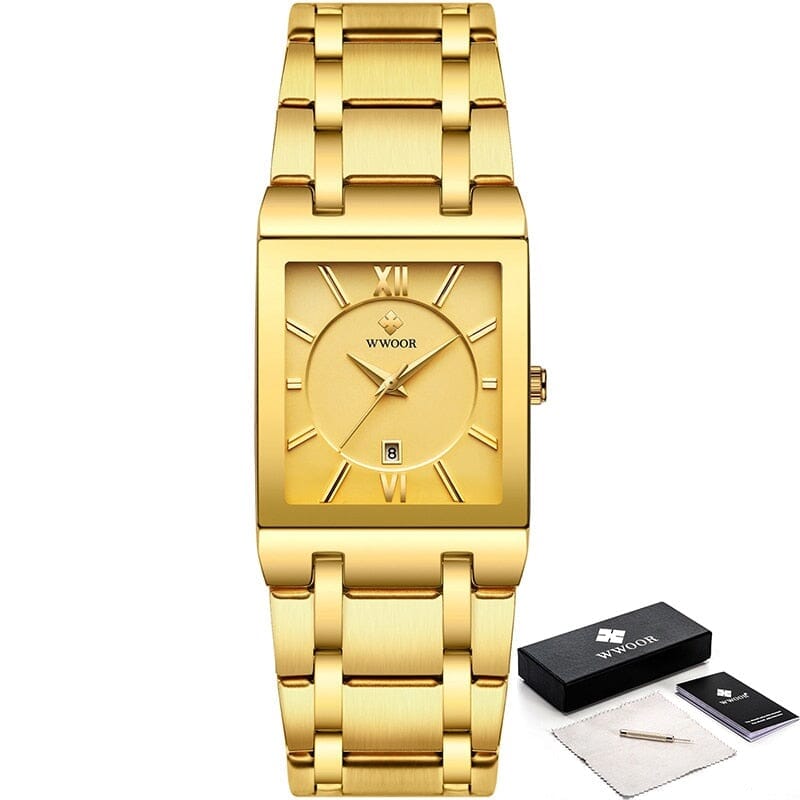 Relógio Masculino Gold Watch ma 35 Importe Go Dourado 