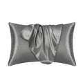 Silky cetim beleza fronha, fronha confortável, capa de cabelo, decoração de casa, atacado Importe Go Dark Gray 51cm 76cm 