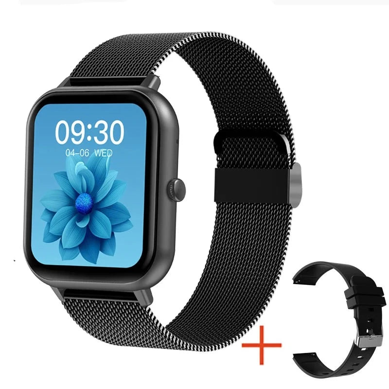 Smartwatch Feminino à prova d'água - AquaFemme Connect Smartwatch Feminino à prova d'água - AquaFemme Connect Importe Go Preto com pulseira de silicone 