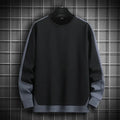 Sudadera con capucha de manga larga para hombre, Jersey informal de cuello redondo, estilo Hip Hop, Harajuku coreano Importe Go Black S 