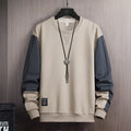 Sudadera con capucha informal para hombre, ropa de calle Harajuku, Jersey holgado de manga larga con cuello redondo, estilo Hip Hop, otoño Importe Go 6177Khaki M 