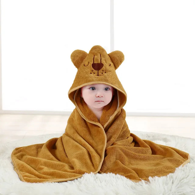 Toalha de banho quente do bebê recém-nascido, Swaddle dos desenhos animados, roupão infantil, cobertor de dormir, envoltório para meninos e meninas recém-nascidos Importe Go coffee lion 