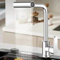 Torneira Gourmet para Cozinha Waterfall 360º 4 Modos Silver TOR3 Importe Go Prateado G1/2 