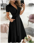 Vestido Feminino Midi Casual Essence Vestido Feminino Midi Casual Essence Importe Go Preto P 