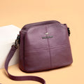 Bolsa Crossbody Couro - Frete Grátis bolsa018 Importe Go Roxo 