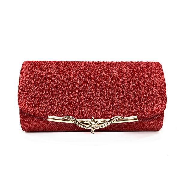 Bolsa de Mão Feminina Clutch para Festa Bolsa de Mão Feminina Importe Go Vermelho 