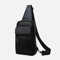 Bolsa JEEP de Couro Masculina Transversal Tiracolo Bolsa JEEP 3 Importe Go Preto 