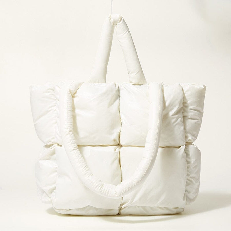 Bolsa Nuvem Nylon - Grande bolsa014 Importe Go Creme 