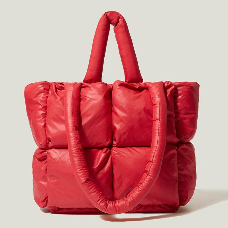 Bolsa Nuvem Nylon - Grande bolsa014 Importe Go Vermelho 