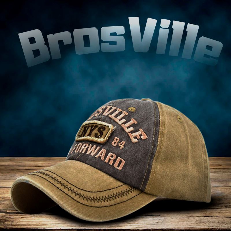 Boné de Aba Curva Retro Trucker - BrosVille P12-12 Importe Go 