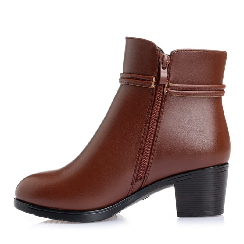 Bota Feminina em Couro Peluciada - CozyChic Bota Feminina em Couro Peluciada - CozyChic Importe Go 