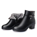 Bota Feminina em Couro Peluciada - CozyChic Bota Feminina em Couro Peluciada - CozyChic Importe Go Preto 34 