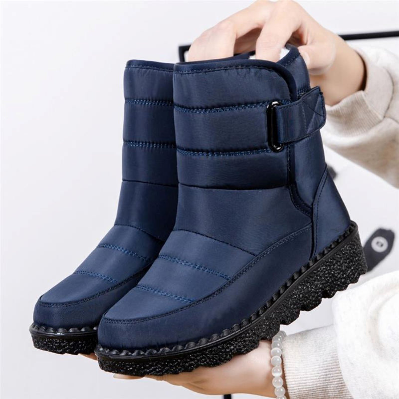 Bota para o Frio Impermeável Cano Médio Frozen SF32 Importe Go Azul 33 