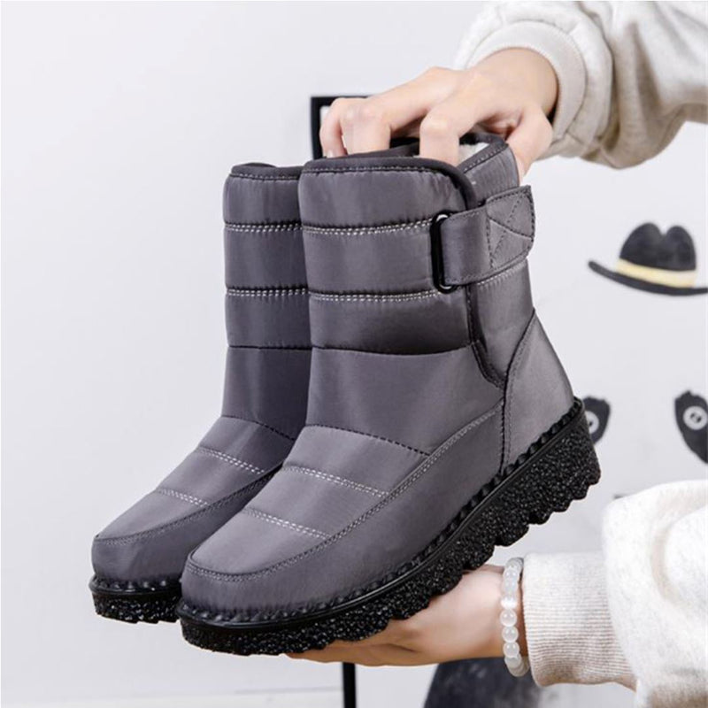 Bota para o Frio Impermeável Cano Médio Frozen SF32 Importe Go Cinza 33 