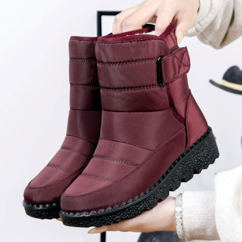 Bota para o Frio Impermeável Cano Médio Frozen SF32 Importe Go Vermelho 33 