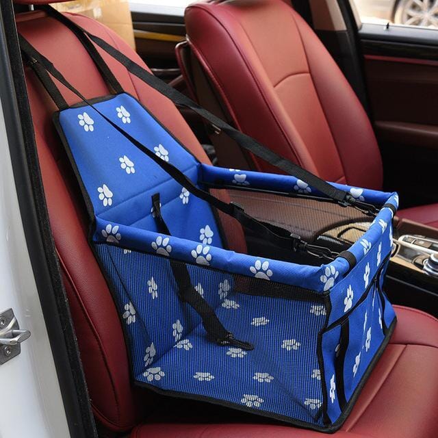 Cadeirinha Pet Para Carro - Pet Seat Descarte teste Importe Go Azul e Patas 