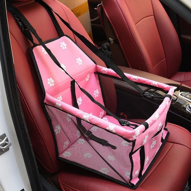 Cadeirinha Pet Para Carro - Pet Seat Descarte teste Importe Go Rosa e Osso 