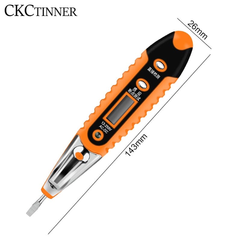 Caneta Teste de Tensão Profissional 12-250V P2-16 Importe Go 