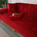 Capa de Sofá Peluciada (Kit Completo) sofa 006 Importe Go Vermelho Sofá 2 Lugares 