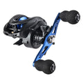 Carretilha Profissional Para Pesca 13kg Drag / FishingPro E1-4 Importe Go Azul Mão esquerda 