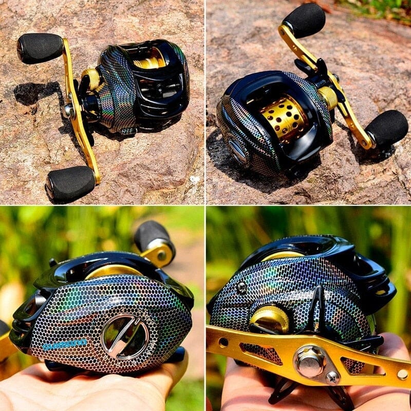 Carretilha Shimano 10 Kg de arrasto 7:2.1 + Óculos Polarizado Grátis(PROMOÇÃO DIA DOS PAIS) shimano new amarela Importe Go 