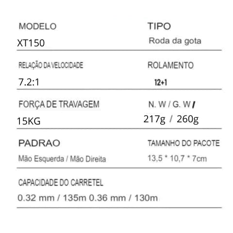 Carretilha Shimano Profissional 7:2.1+ Óculos com Proteção UV (GRÁTIS) CARRETILHA PESCA Importe Go 