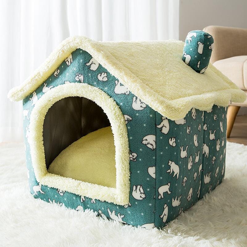 Casa Para Cachorros e Gatos Com Caminha - Pet Bed House EP2 Importe Go 