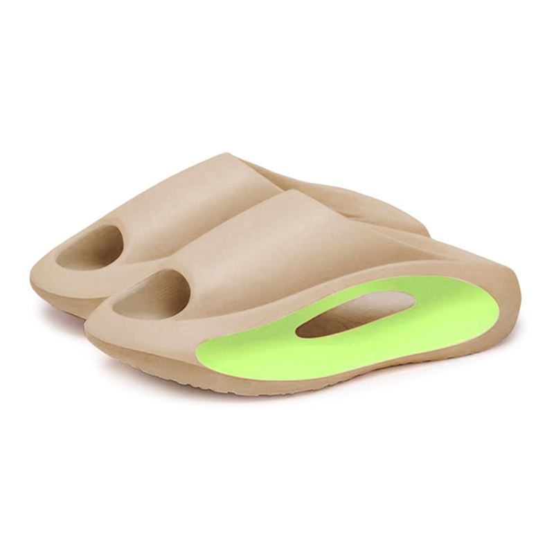 Chinelo Moderno Ultra Macio - Surf Air P17-13 Importe Go Bege e Verde 36/37 