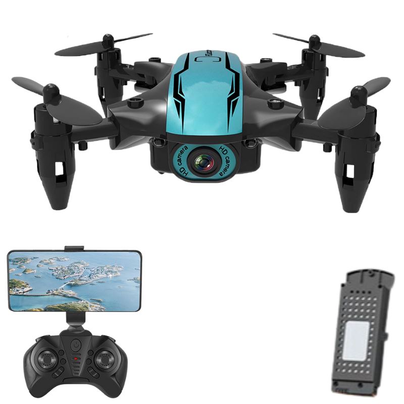 Drone Com Câmera 4K FullHD Wifi Dobrável / ZangãoCS P10-9 Importe Go 1 Bateria de Lítio 