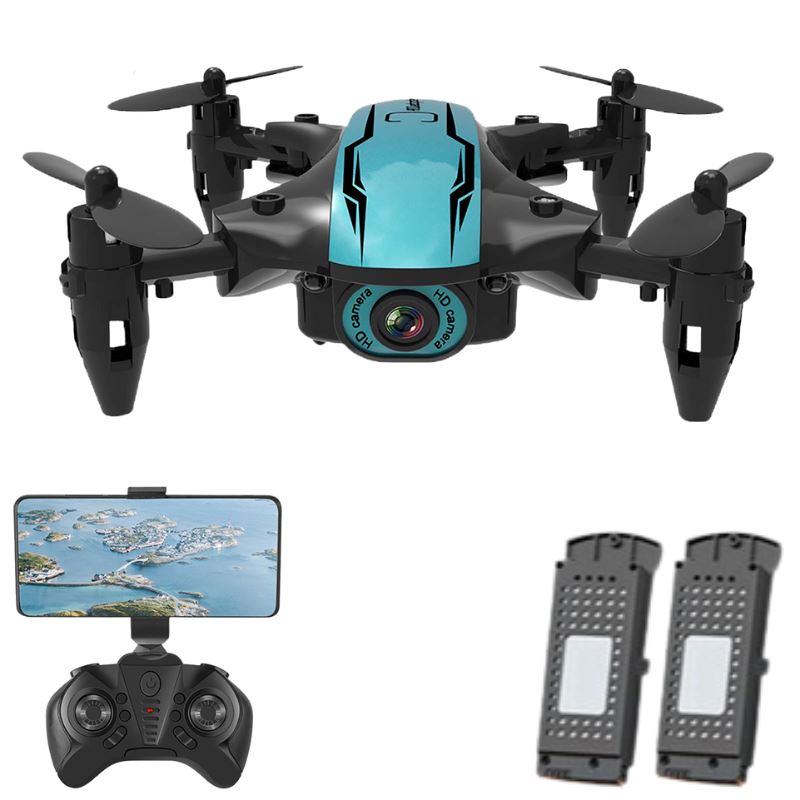 Drone Com Câmera 4K FullHD Wifi Dobrável / ZangãoCS P10-9 Importe Go 2 Baterias de Lítio 