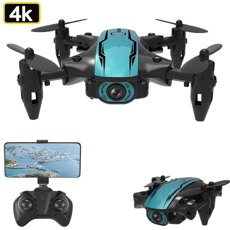 Drone Com Câmera 4K FullHD Wifi Dobrável / ZangãoCS P10-9 Importe Go 