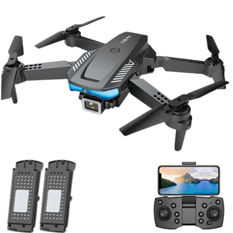 Drone Profissional Com Câmera 4K Angular GPS Wifi / F18 P10-7 Importe Go Drone Profissional F18 Preto 2 Baterias de Lítio 