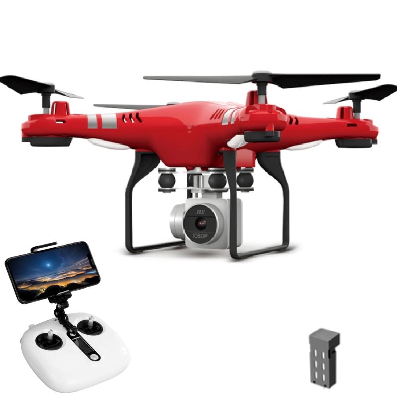 Drone Profissional Oregon com Câmera 4K FullHD GPS Wifi TB-1 Importe Go Vermelho 1 Bateria 