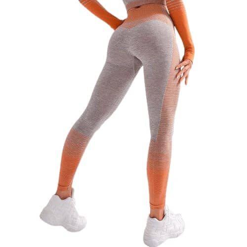 Legging Cintura Alta com Degrade Fitness - legging 020 Importe Go Laranja P 