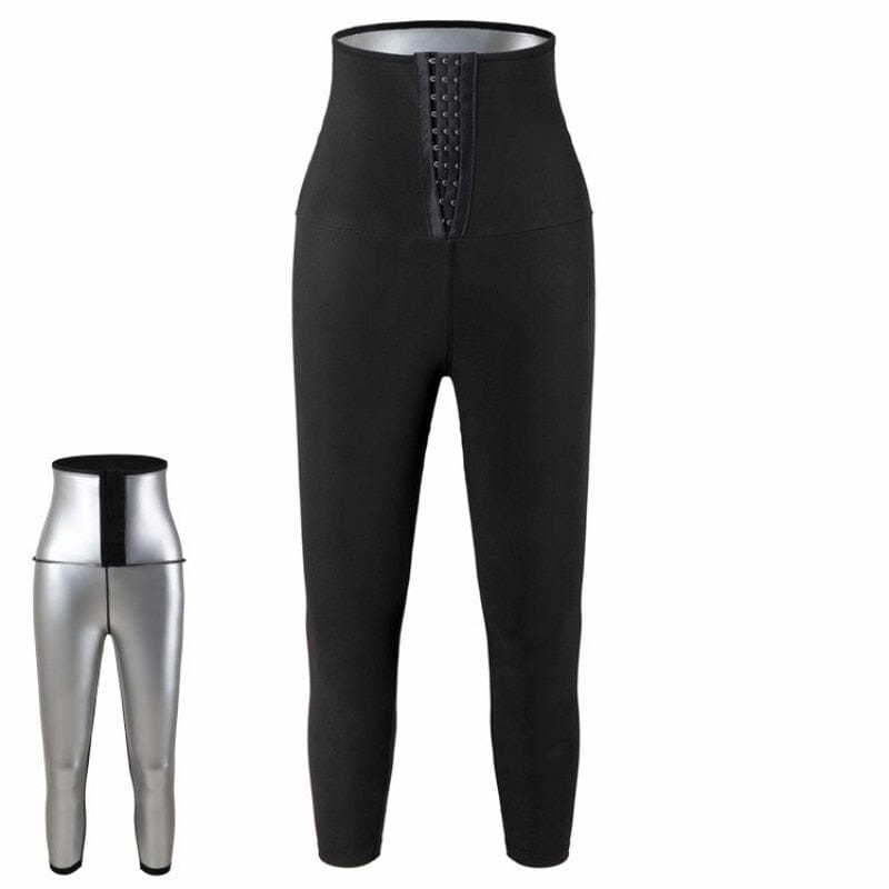 Legging Efeito Sauna - Modela Cintura e Queima Calorias (Queima de Estoque) fitness023 Importe Go Legging P - 34 a 38 