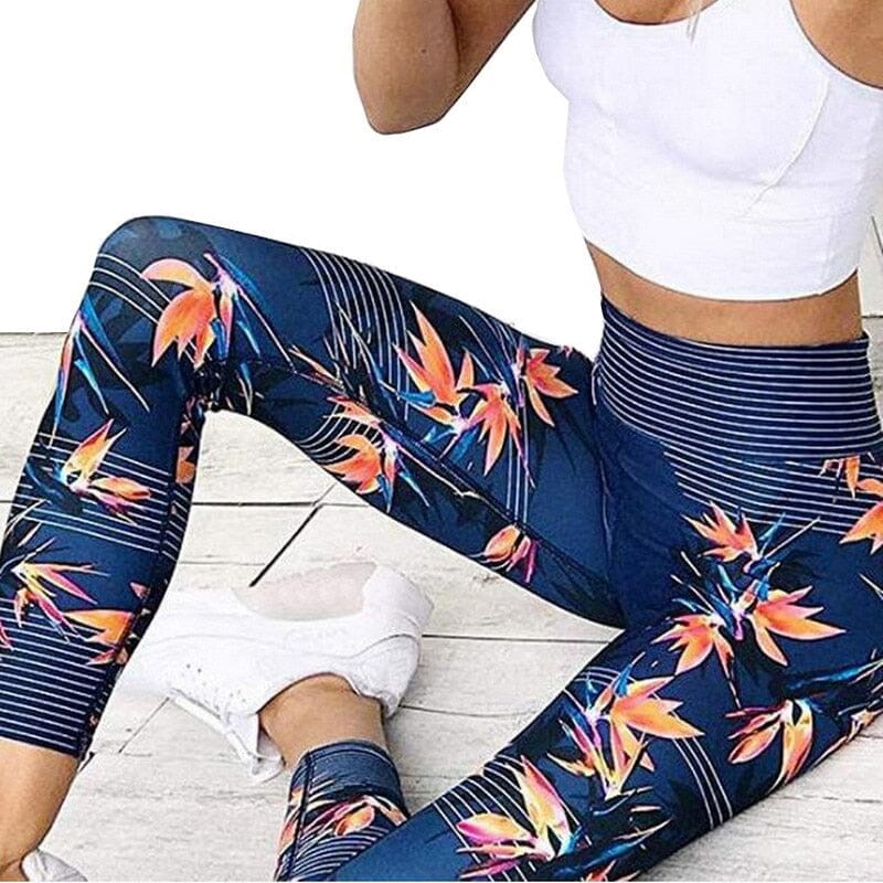 Legging Floral Workout Fitness018 Importe Go 