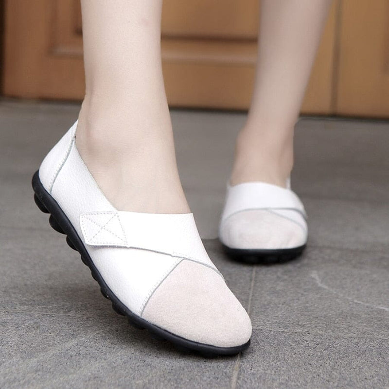 Mocassim Couro Macio Feminino 937 Importe Go Branco 33 