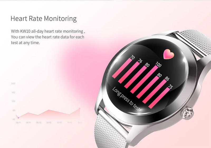 Novo Smartwatch Feminino KW10 0 Importe Go 