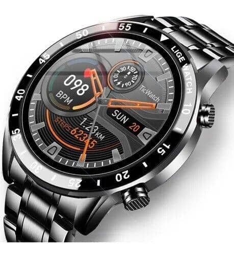 Smart Watch Masculino de Luxo - Tic Lux L1P38 Tic Lux Importe Go 